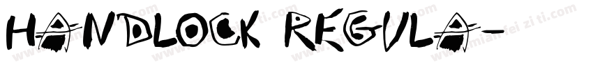 Handlock Regula字体转换